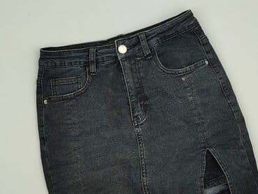 spódnice jeans czarne: Shein, Spódnica damska, rozmiar S — 2