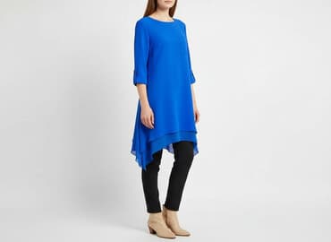 paznokcie do niebieskiej sukienki: Sukienka damska, rozmiar S — 5