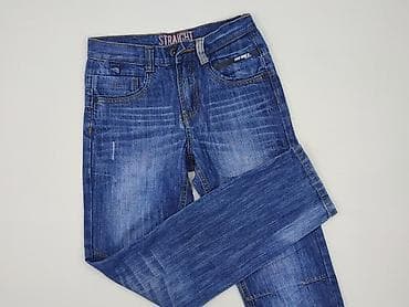 jeansy z elastanem: Spodnie jeansowe, Rebel, 11 lat, 146, stan - Bardzo dobry — 1