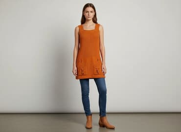 pomarańczowe rajstopy dla dzieci: Tunika damska, rozmiar S — 1