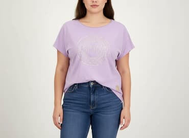 lilac t shirty: Women`s T-shirt, size 3XL — 1