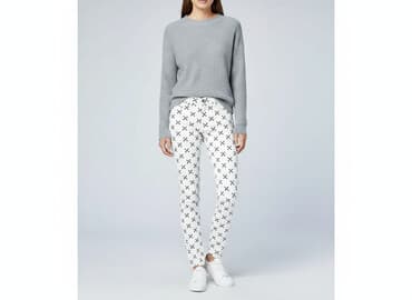 hm biale trampki: H&M, Jeansy damskie, rozmiar M — 7