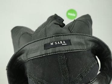 czarne jeansy bootcut: M.Sara, Jeansy damskie, rozmiar M — 4