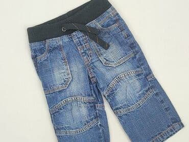 sukienka o kroju marynarki h: Denim pants, George, 9-12 months, condition - Very good — 1