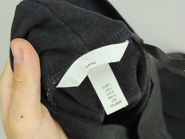 woskowane legginsy z wysokim stanem: H&M, Spodnie materiałowe damskie, rozmiar L — 4