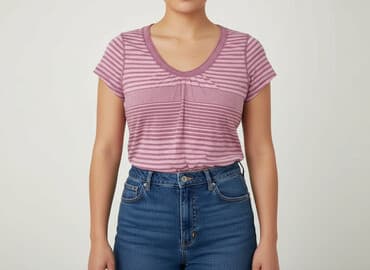 bluzki w paski rękaw 3 4: Bluzka damska, rozmiar XL — 1