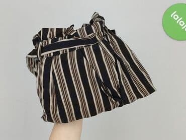 krótkie spodenki z wysokim stanem w paski: PULL&BEAR, Szorty damskie, rozmiar S — 7