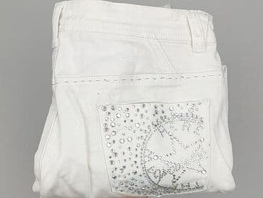 biale spodnie reserved: Spodnie 3/4 damskie, rozmiar S — 5