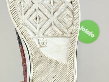 sandały na koturnie z pomponami: Trampki dla mężczyzn, rozmiar 40 — 5