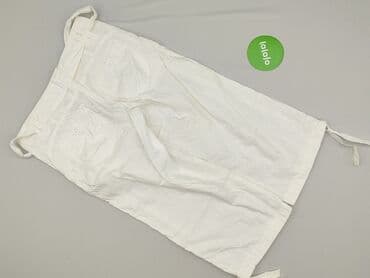 białe spodenki damskie hm: H&M, Spodnie 3/4 damskie, rozmiar L — 3