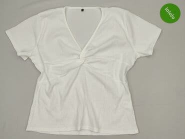 białe luźna bluzki: Bluzka damska, rozmiar 4XL — 2