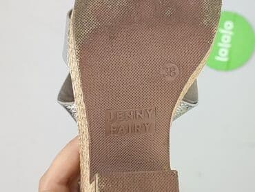 sandały srebrne badura: Sandals for women, size 38 — 5