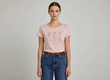 guess t shirt damski rozowy: Beloved, T-shirt damski, rozmiar M — 10