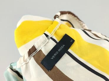 bluzka żółta w czarne paski: Vero Moda, Top damski, rozmiar M — 4