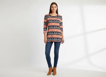 świąteczne bluzy dla całej rodziny: Zanzea, Women's blouse, size S — 1