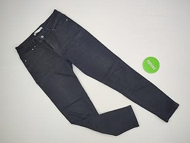 czarne cargo pull and bear: Zara, Jeansy damskie, rozmiar M — 2
