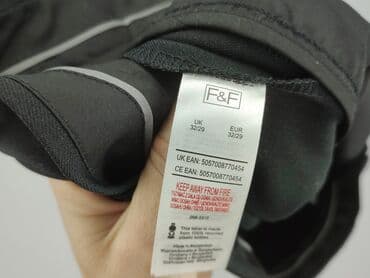 zara woskowane spodnie: F&F, Material trousers for women, size S (EU 36) — 4