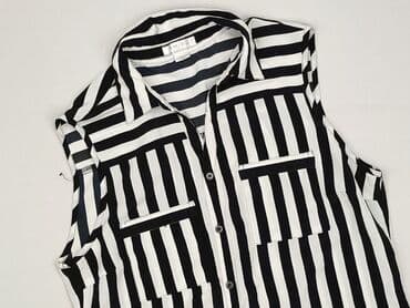 koszulka z długim rękawem w paski: Amisu, Bluzka damska, rozmiar L — 1