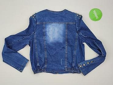 cropped blue jeans: Kurtka jeansowa damska, rozmiar M — 3