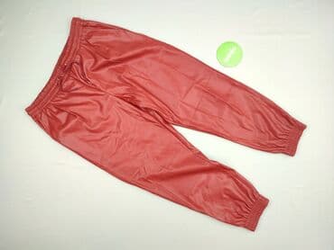 woskowane legginsy z wysokim stanem zara: Zara, Material trousers for women, size L (EU 40) — 2