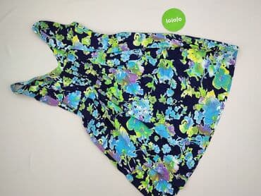 niebieska sukienka w kwiaty na wesele: Sukienka damska, rozmiar S — 4