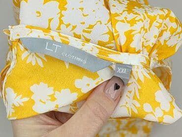 żółte bluzki z krótkim rękawem: Bluzka damska, rozmiar 2XL — 4