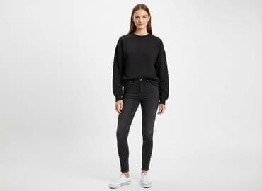 black squad bluza: H&M Divided, Women`s sweatshirt, size M — 6