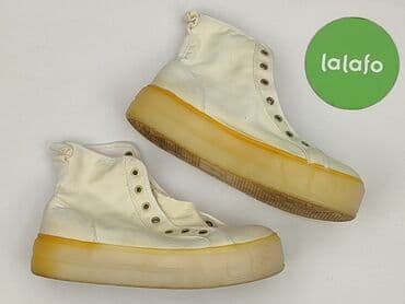 czarna sukienka i białe trampki: PULL&BEAR, Sneakersy damskie, rozmiar 36 — 3