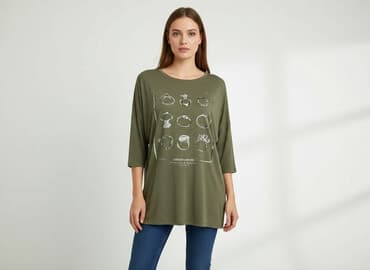 bluzki oversize plus size: Туніка жіноча, розмір One size на lalafo.pl — 8 bluzki oversize plus size: Туніка жіноча, розмір One size — 8