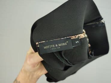 czarne spodnie z wysokim stanem reserved: Motivi, Spodnie materiałowe damskie, S — 4