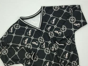 bluzka czarna z dekoltem v: Women's blouse, size 3XL — 2