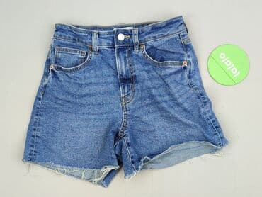 jeansy z asymetrycznym zapieciem: H&M, Szorty damskie, rozmiar S — 2