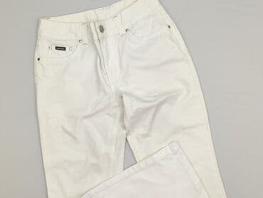 białe jeansy szerokie: Jeansy damskie, rozmiar M — 1