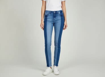 patchworkowe jeansy: Jeans for women, size XS — 1