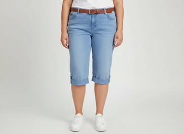 krótkie spodenki i nogi z cellulitem: Fashion Jeans, Szorty damskie, 3XL — 8