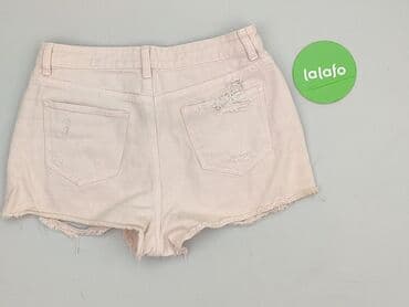 krótkie spodenki różowe: Denim Co, Szorty damskie, rozmiar M — 3