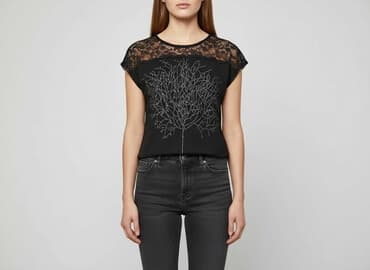 bluzki koszulowe czarne: Bluzka damska, rozmiar S — 6