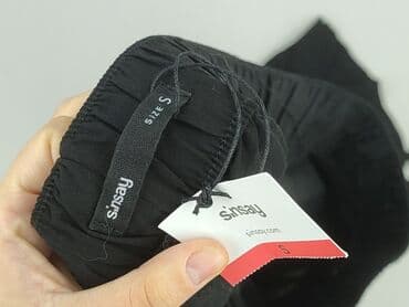 sinsay czarne spodnie z wysokim stanem: Sinsay, Spodnie damskie, rozmiar S — 5