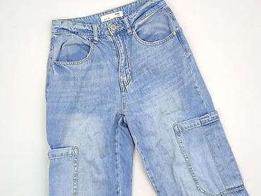 dżinsy cargo: Denim, Spodnie cargo damskie, rozmiar S — 1