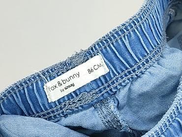 spodenki materialowe: Spodnie jeansowe, Fox&Bunny, 12-18 miesięcy, stan - Bardzo dobry — 4