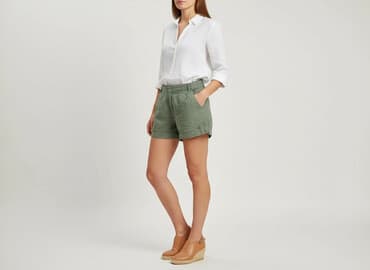 krótkie chinosy damskie: Szorty damskie, rozmiar S — 6