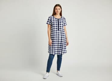 koszula nocna damska z długim rękawem: Women`s dress, size M — 1