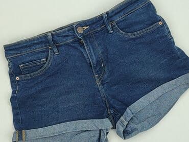 hm krótkie spodenki dzins low waist: H&M, Szorty damskie, rozmiar M — 1