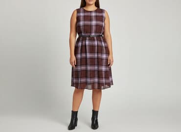 sukienka damska w kratę: Sukienka damska, rozmiar 2XL — 6