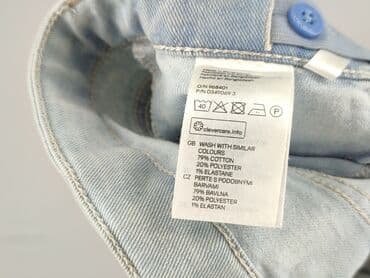 stradivarius spodnie woskowane z wysokim stanem: Spodnie jeansowe, H&M, 12 lat, 122/128, stan - Bardzo dobry — 5