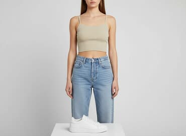 bluzki prazkowane: Stradivarius, Top damski, rozmiar S — 6