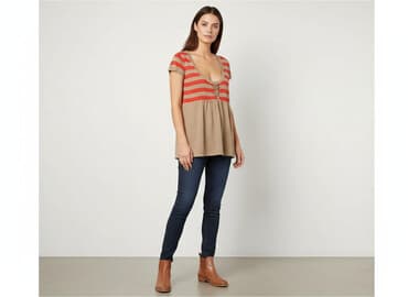 koszula wiya w paski: CAMAIEU, Tunika damska, rozmiar S — 6