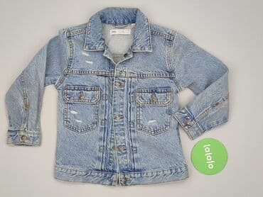 sukienki dla 12 latki: Dziecięca kurtka jeansowa, 4-5 lat, 104-110 cm, Zara, stan - Bardzo dobry — 2