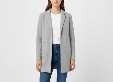 srebrna marynarka damska: H&M, Marynarka damska, rozmiar S — 6