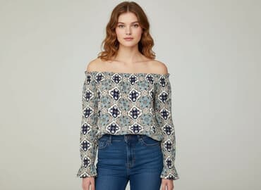 hm bluzki z krótkim rękawem: H&M, Bluzka damska, rozmiar S — 6